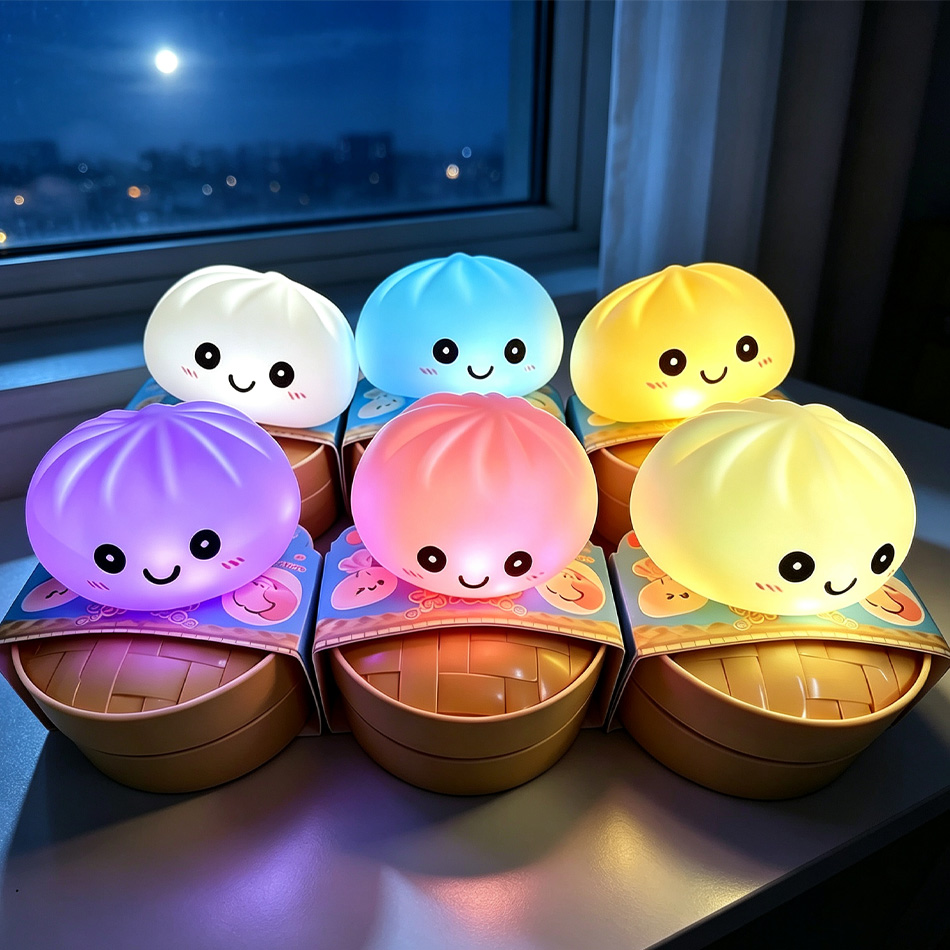 Food Grocery Snacks - Luz Noturna LED Estética em Formato