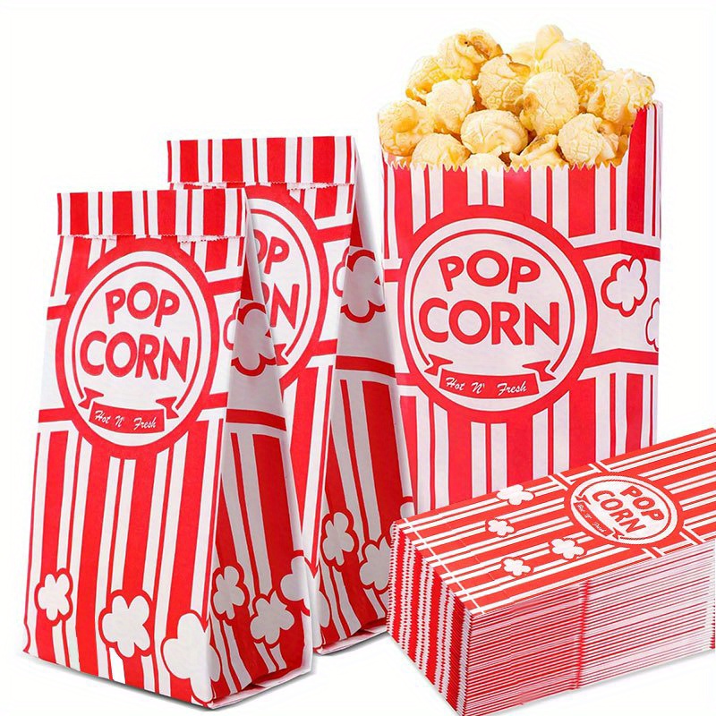 Food Snacks For Party - 20/50 Sacos de Pipoca para Porções