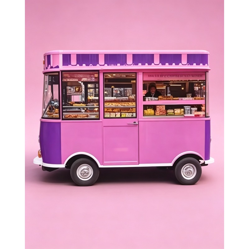 Food Truck With Snacks - Caminhão de Comida Multifuncional de Alta