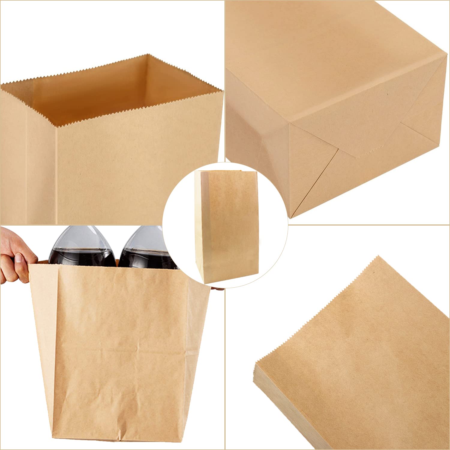 50/100 pçs sacos de papel de a - Food Grocery Snacks avaliação e preço