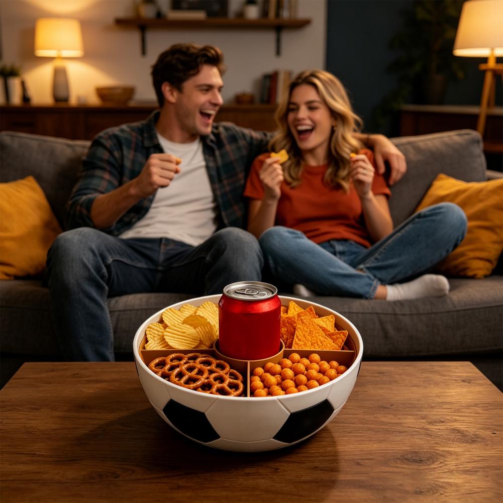 Bowl de Snacks em Forma de Fut - Food Snacks Game avaliação e preço