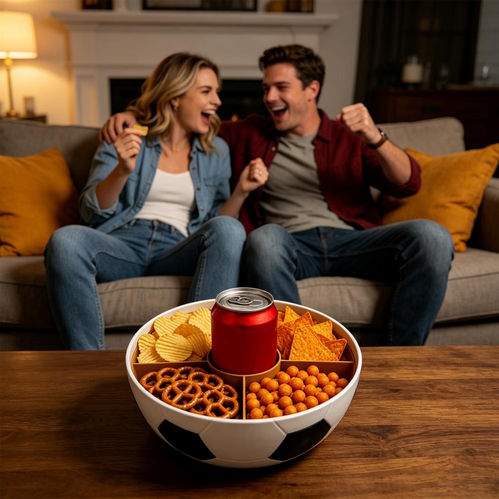Bowl de Snacks em Forma de Fut - Food Snacks Game avaliação e preço