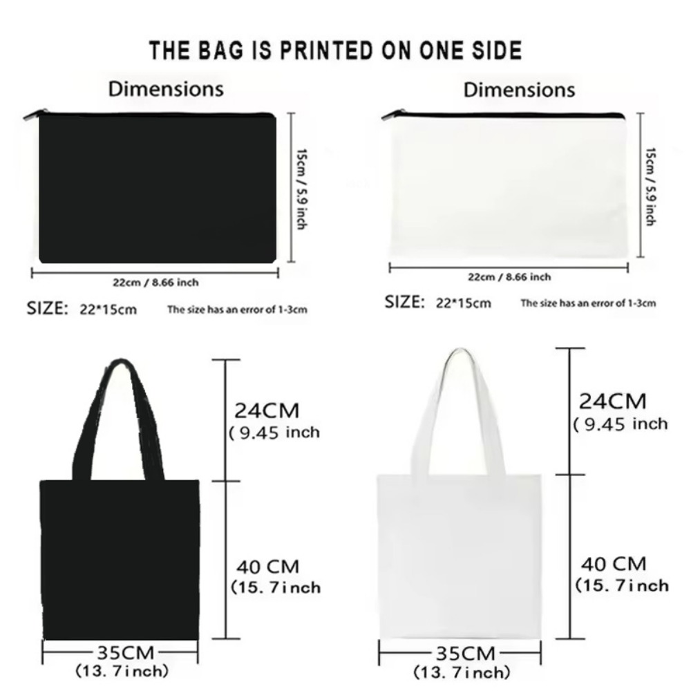 Bolsa de lona com estampa de b - Food Grocery Snacks avaliação e preço