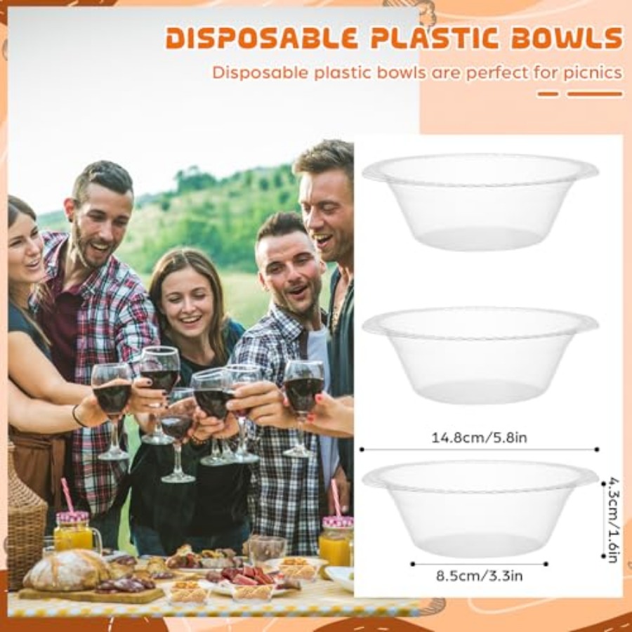 Pacote com 30 Tigelas Plástica - Food Snacks For Party avaliação e preço