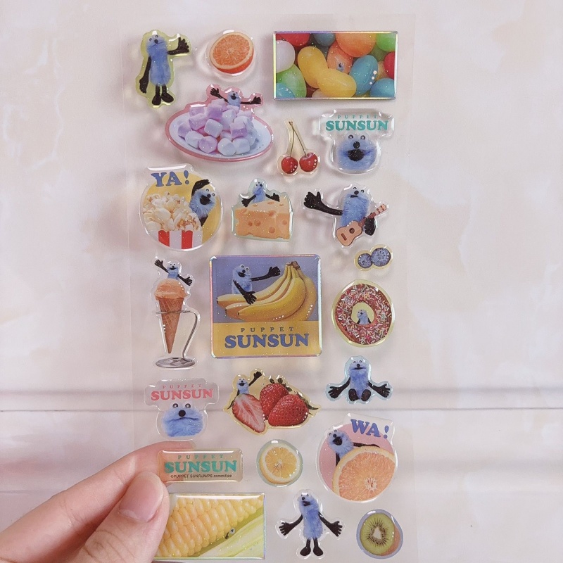 Adesivo Transparente com Textu - Food Grocery Snacks avaliação e preço