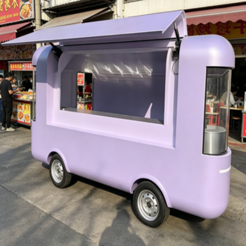 Trailer de Comida Móvel Redond - Food Truck With Snacks avaliação e preço