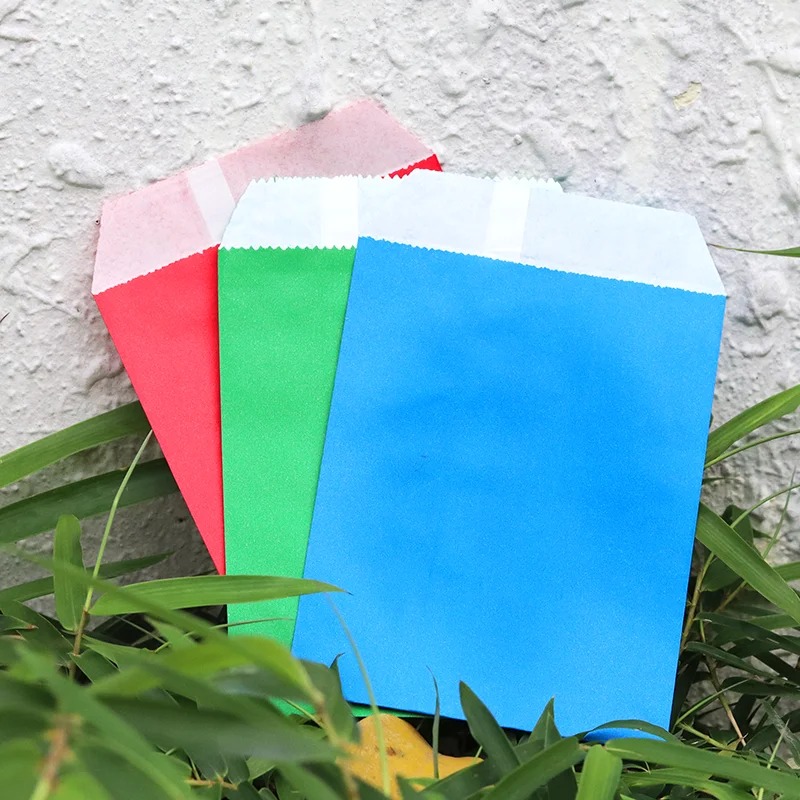 Saco de papel kraft colorido p - Food Snacks For Party avaliação e preço