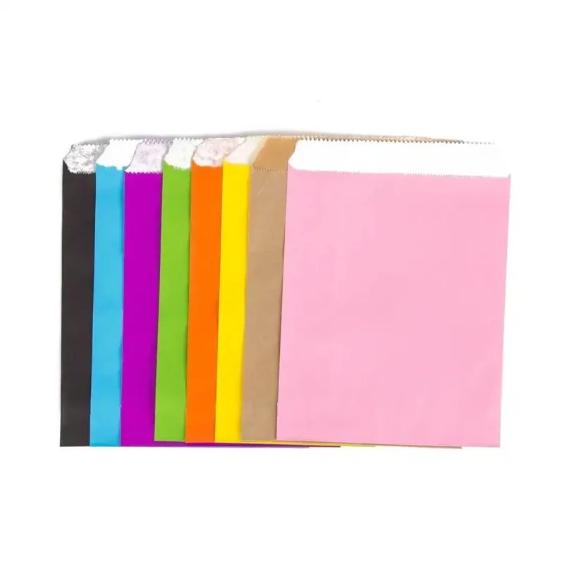 Saco de papel kraft colorido p - Food Snacks For Party avaliação e preço