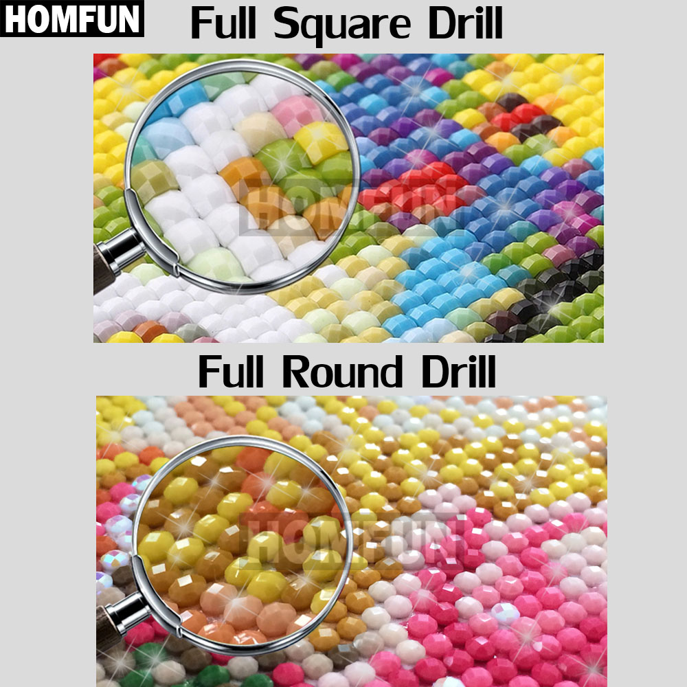 Homfun-5d pintura de diamante  - Fruit Roll Up avaliação e preço