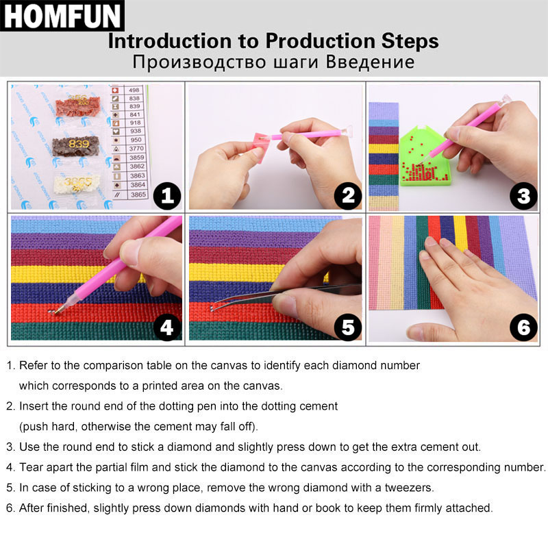 Homfun-5d pintura de diamante  - Fruit Roll Up avaliação e preço