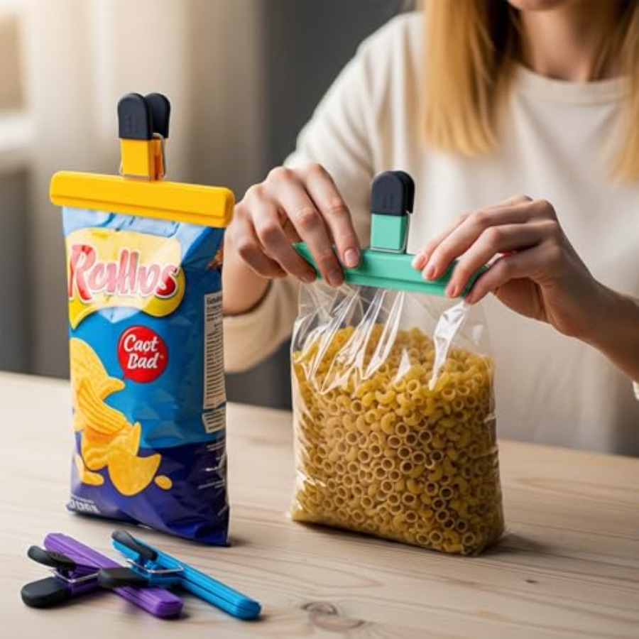 Pacote com 6 Clips para Sacos, - Food Snacks At Home avaliação e preço