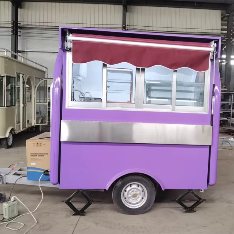 Carrinho de Hot Dog, Trailer d - Food Truck With Snacks avaliação e preço